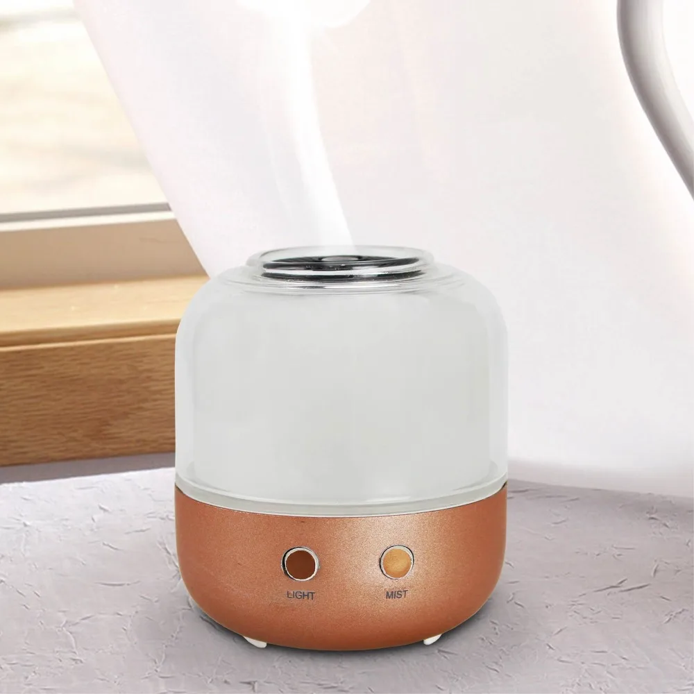 aroma diffuser essential oil ultrasonic humidifier glass light aroma diffuser
