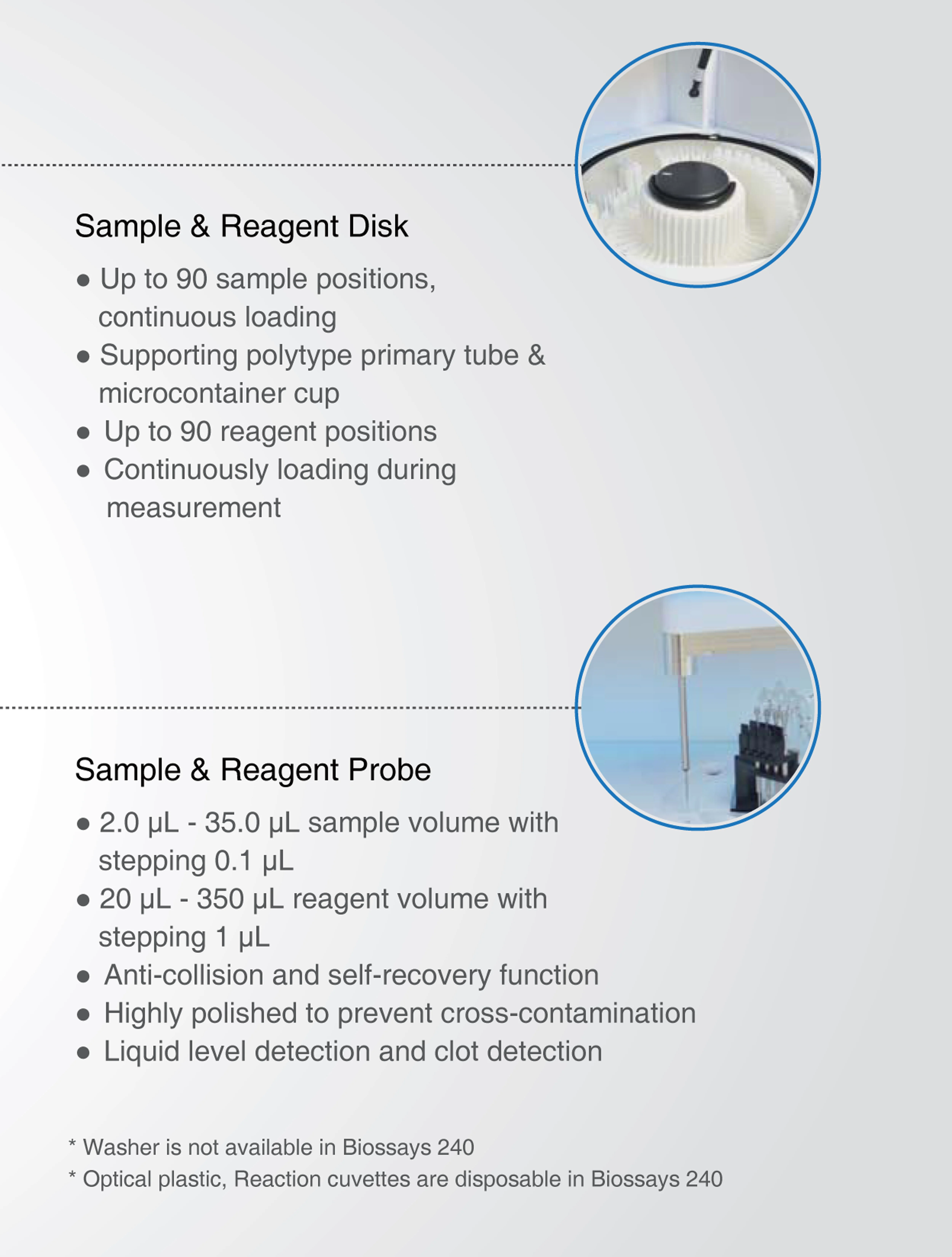 Snibe 240tests per hour automatic blood chemistry analyzer /  Biochemistry analyzer