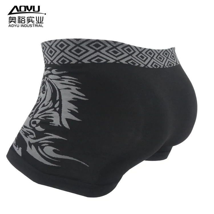 Customized Logo Men Under Garment Boxer Briefs Underwear Breathable Men Underwear  Mens Seamless Underwear Boxer Shorts