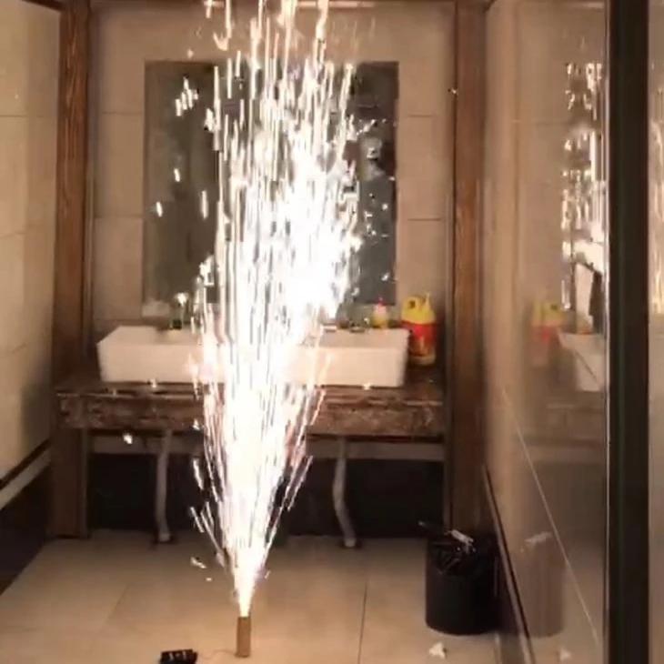 Свадебная Крытая оптовая продажа с завода 3m40s Серебряная сцена холодный Пиро Фонтан Фейерверк