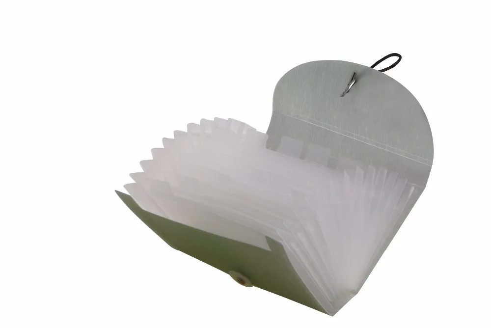 PP Glitter Powder Expanding File Folder A5 Size Folder Wallet with Elastic