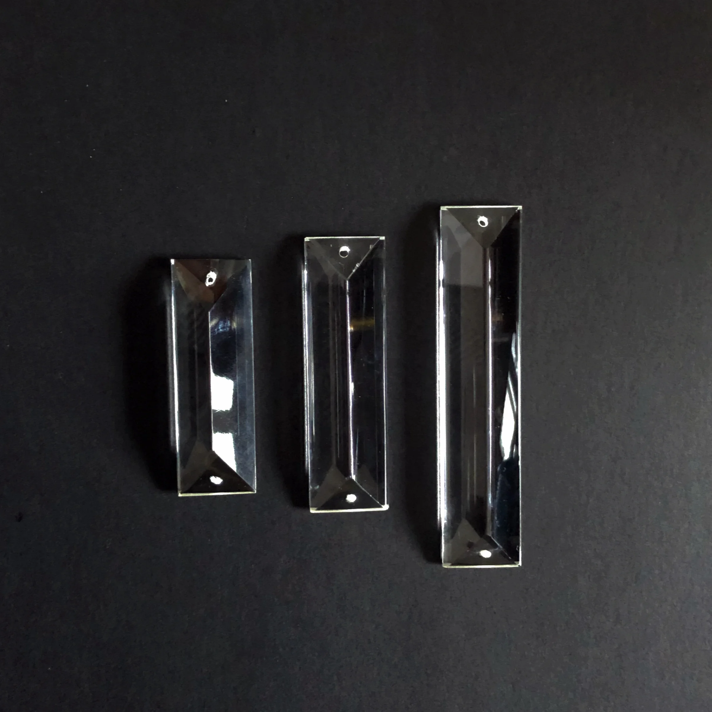 
Hot sell Crystal triangular, rectangle glass prism for chandelier, DIY curtain 100mm prism 