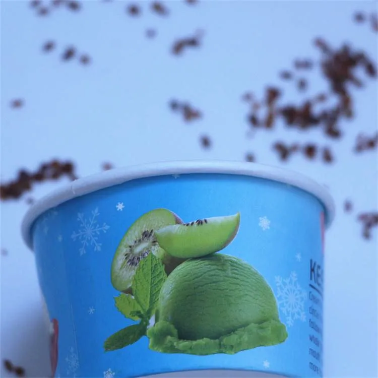 
China high quality 6oz flexo printing logo paper ice cream cups with dome lid 
