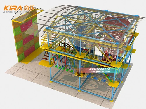 Kids Indoor Playground Ropes Course High Quality Rope Course Obstacle Course For Sale