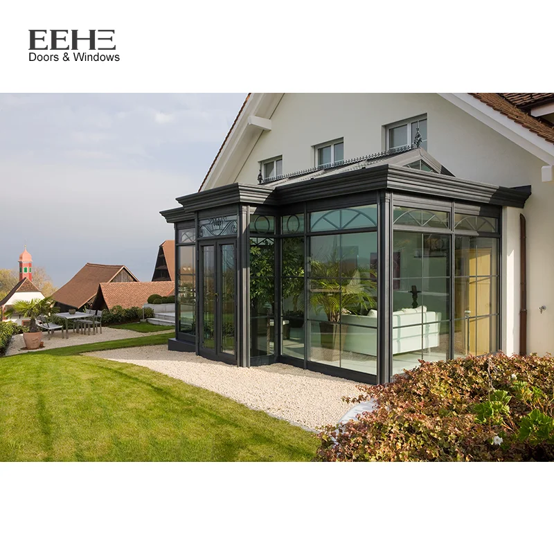 Outdoor Aluminum Frame Glass Sunrooms For Sale