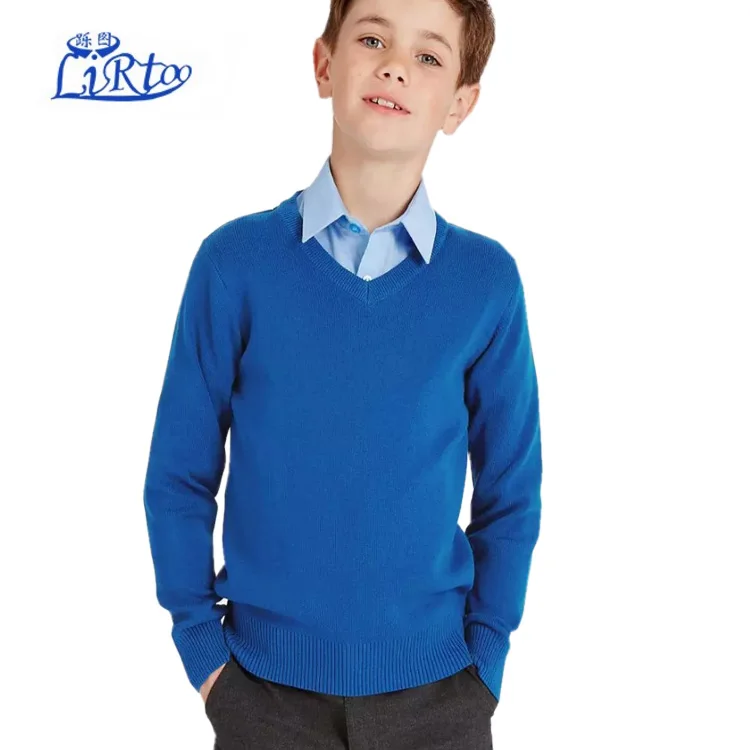 2020 New Style Primary School Uniform Sweater Designs for Boys and Girls