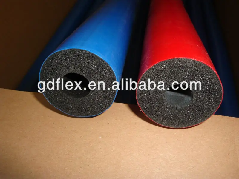 red/blue/black/colorful Seamless UV resistant jacketing EPDM insulation pipe