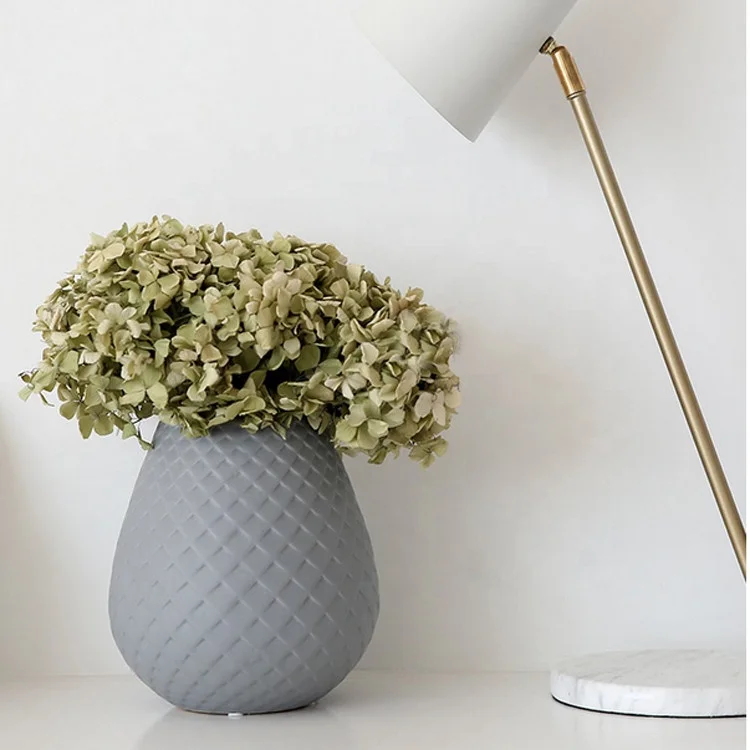 Textured handicraft ornamental porcelain home decor plants vase / ceramic vases for wedding centerpieces decoration