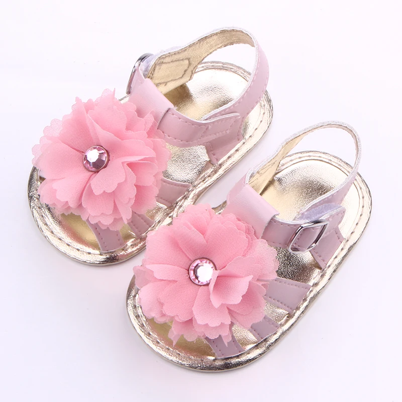 Beautiful PU baby girl sandals for summer