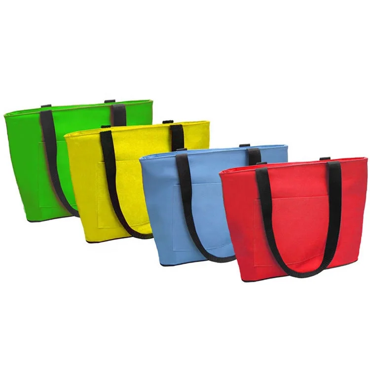 
Stylish Fashionable insulated grocery shopping gym food cooler bag insulated grocery tote 