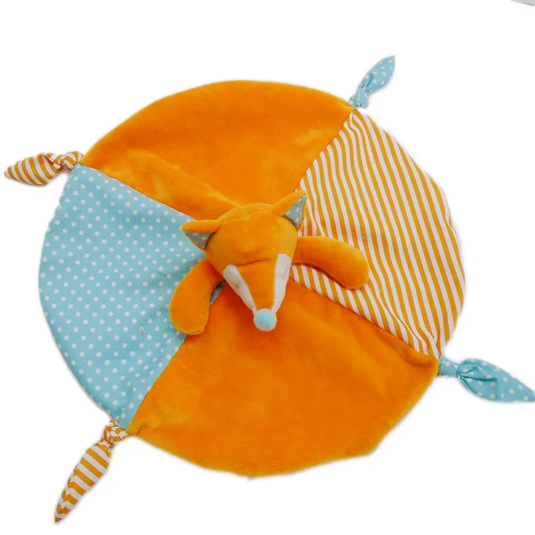 Fox doudou baby blanket toy with baby set
