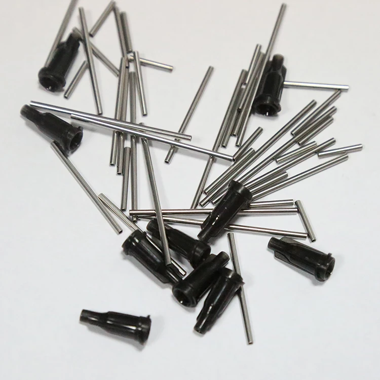 
metal syringe needle luer lock dispensing tip for glue syringe 
