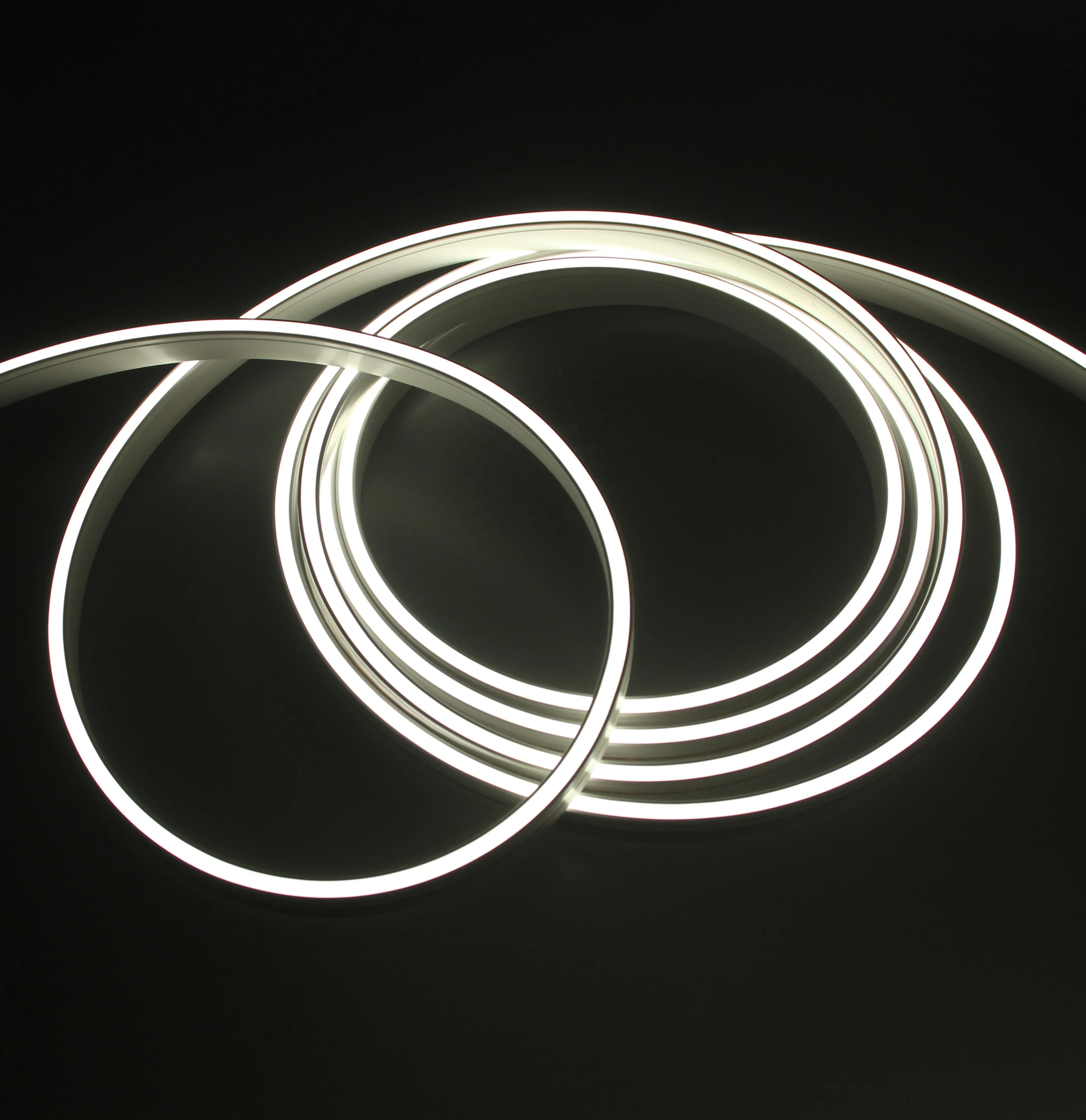 
Neon light tubes 120 led per meter pure white led neon strip thin rope light for signage lighting 