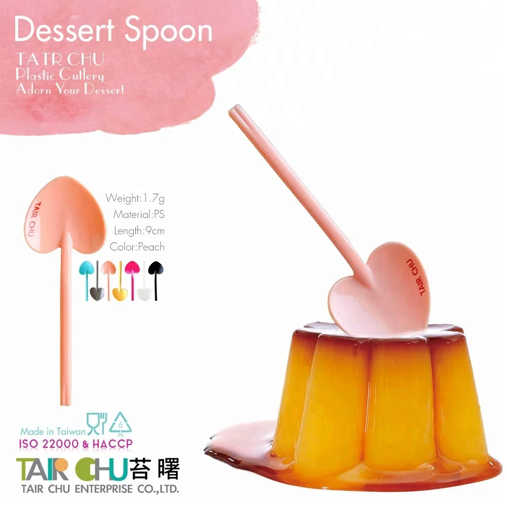 Made in Taiwan HACCP Certified Colorful Plastic Disposable Spoon