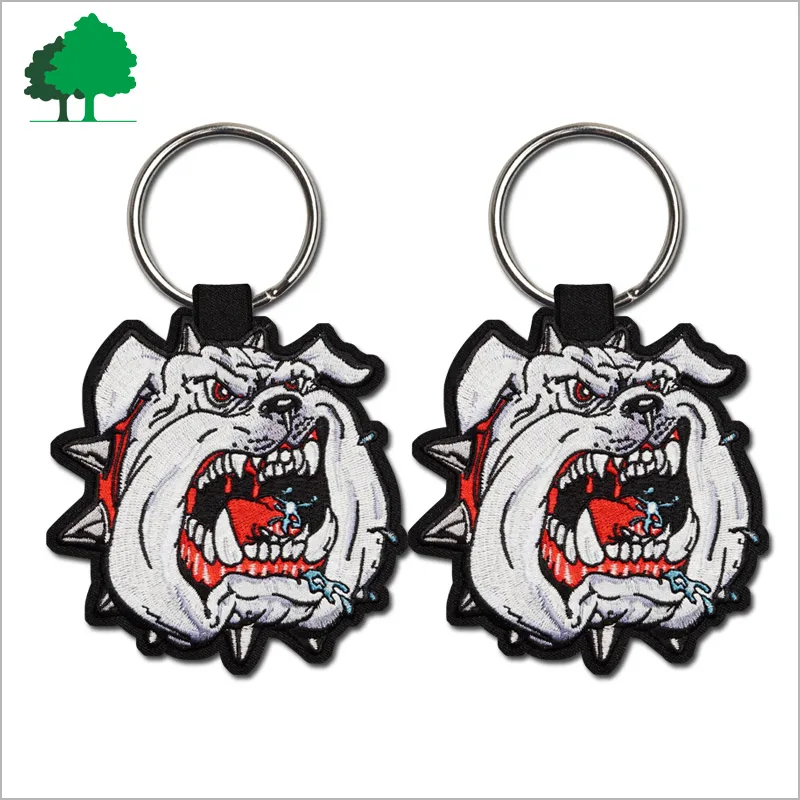 Customization Twill Embroidery Keychain