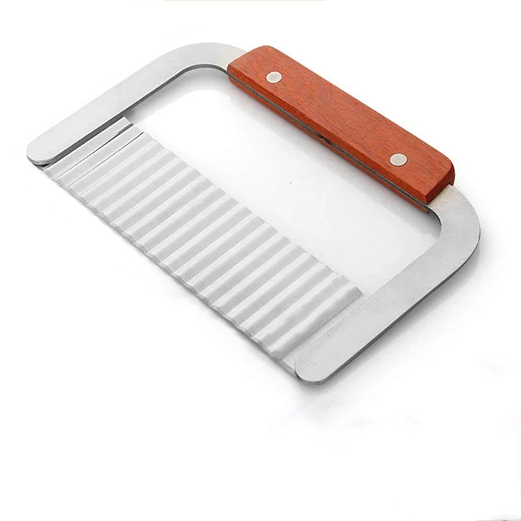 
Factory Direct Sale 7-Inch Stainless Steel Serrator Vegetable Potato Cutter 