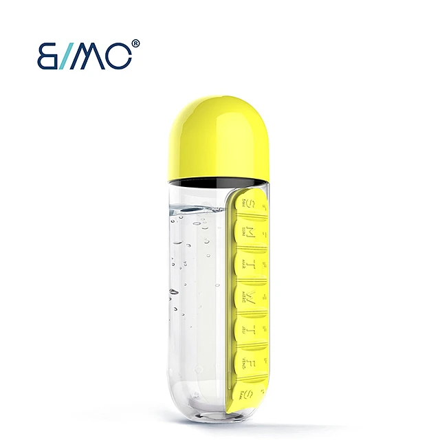 Plastic Pill Reminder for Pill Bottle Detachable Pill Box Organizer Health Planner for Weekly Daily Vitamin Medicine