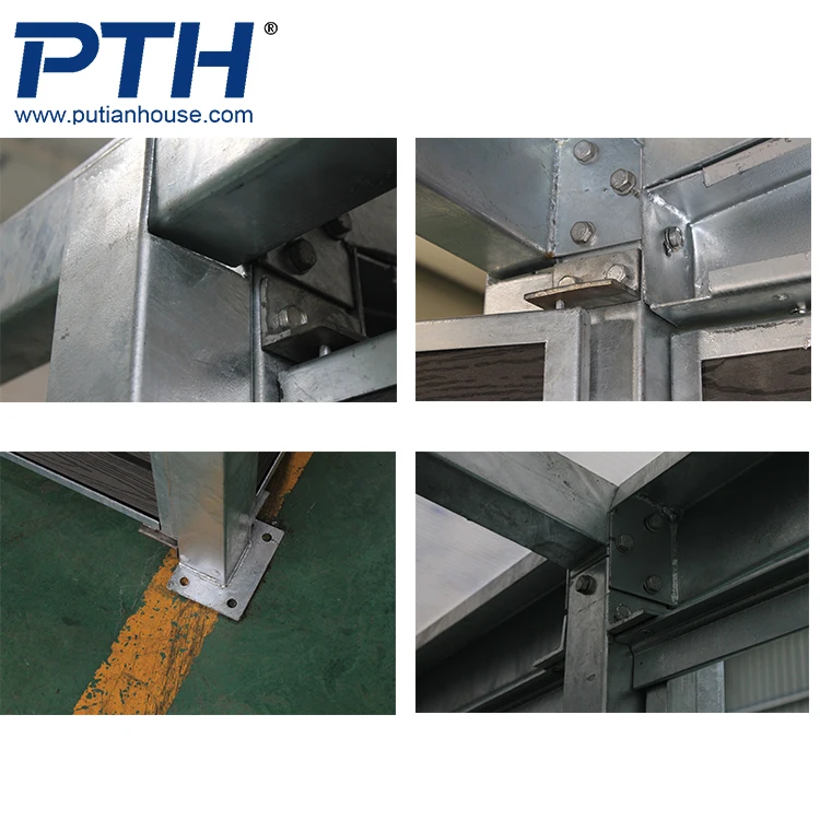 Quick build prefab steel structure car parking shed from PTH House, China cheap prefab house supplier
