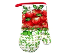Promotional Durable Custom oven glove Printing indoor outdoor kitchen baking restaurant Bbq custom Cotton Oven Mitt