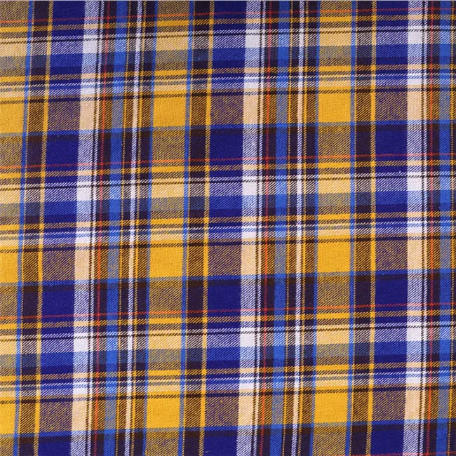 Fashion design cotton yarn dyed madras tartan plaid fabric in stock
