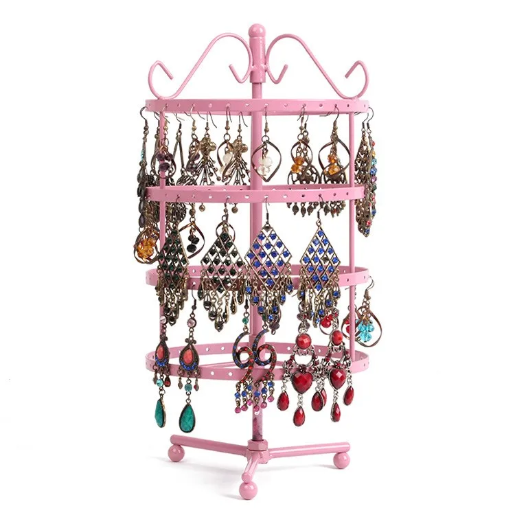MOQ 100 pcs Rotating Countertop Jewelry Display Rack Earring Pendants Display Stand