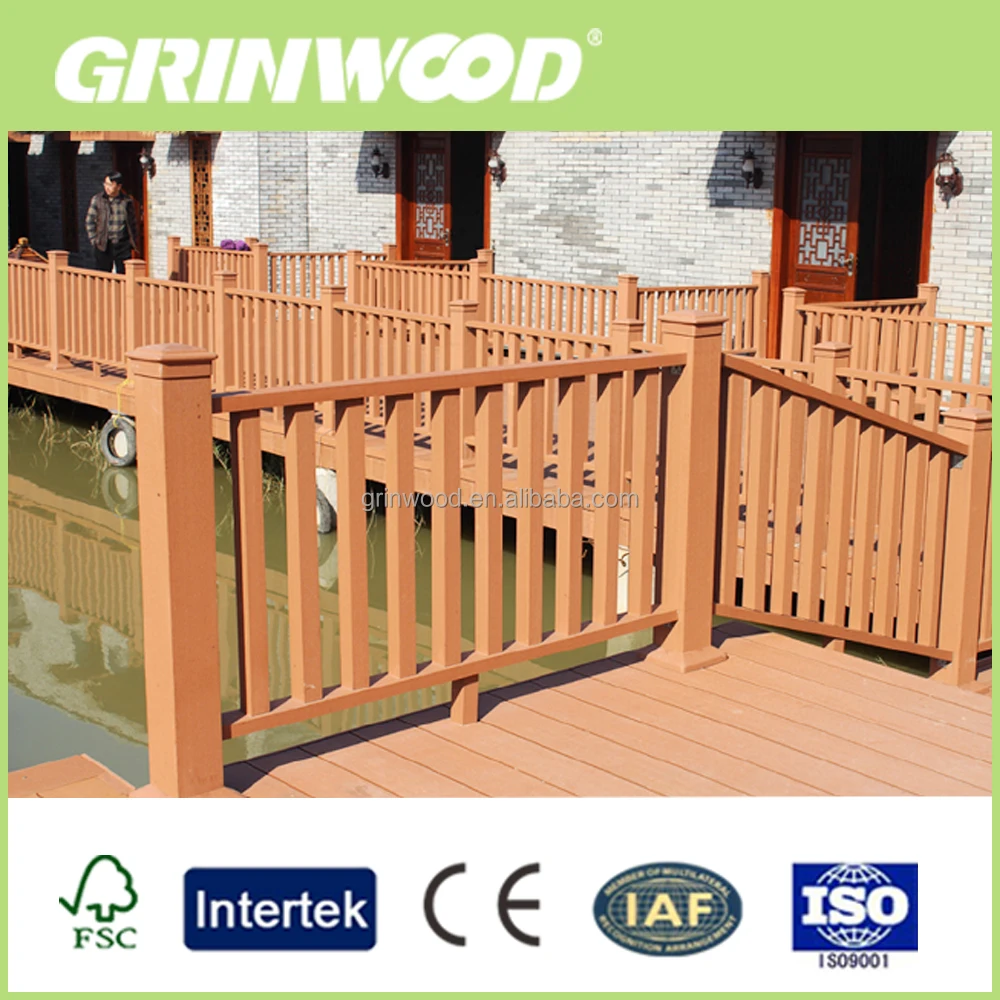 China manufacturer of wpc railing/handrail for outdoor