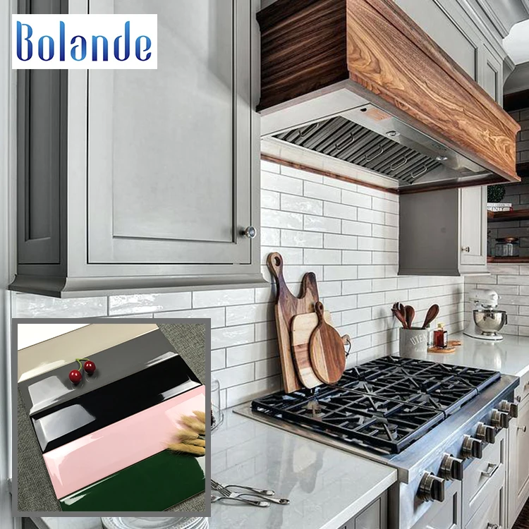 Wall White Kitchen Subway Beveled Ceramic Cheap Waterproof 75*300 Glossy Pink Porcelain Tiles