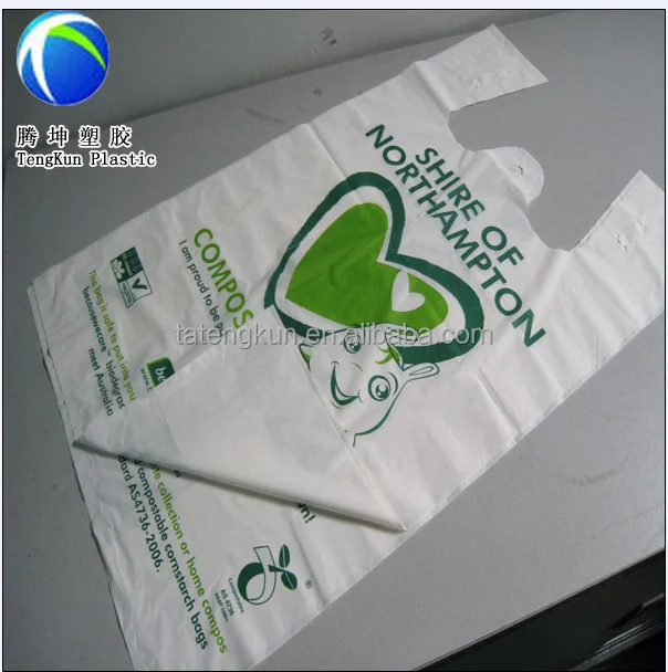
Disposal T Shirt Bag with Fresh Vegetables Packaging Plastic Bag on Roll 