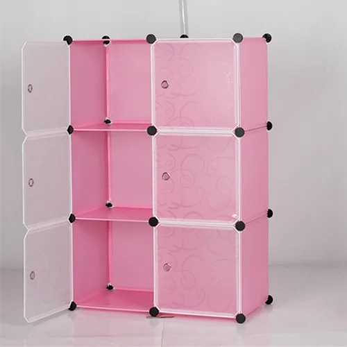 Factory direct sell PP DIY kids clothes cabinet  Portable Student  closet  Clothes Quilt storage