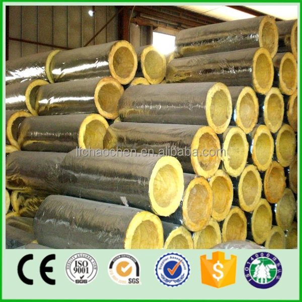 HS Code Soundproof Insulation Materials rock Glass wool Pipe Insulation