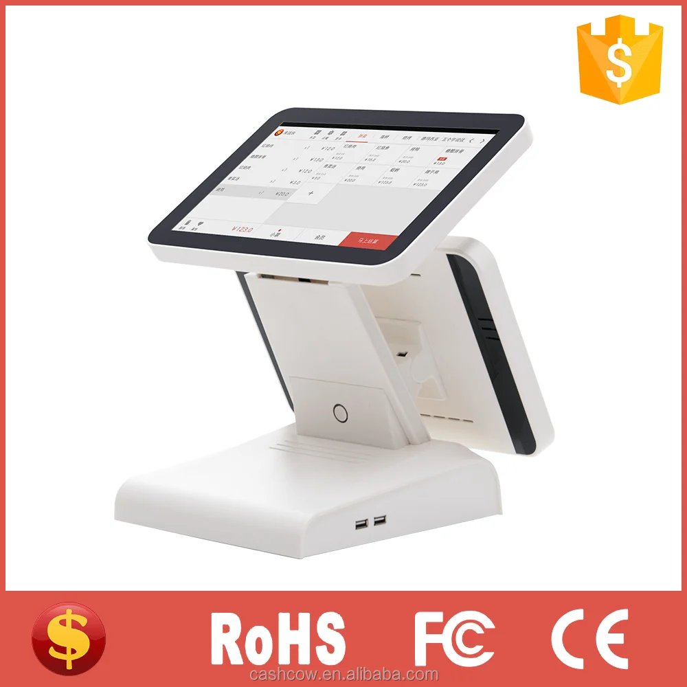 Touch screen tablet all in one pos stand with pos system