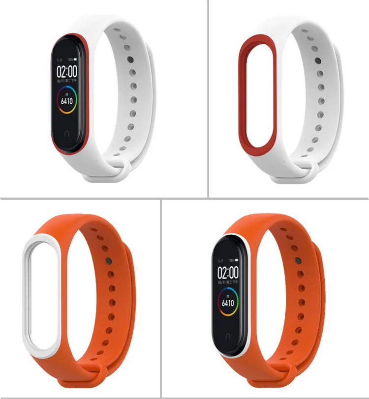 Smart Accessories Miband 4 Strap replace for xiaomi mi band 4 sports silicone wrist strap bracelet with varied colors