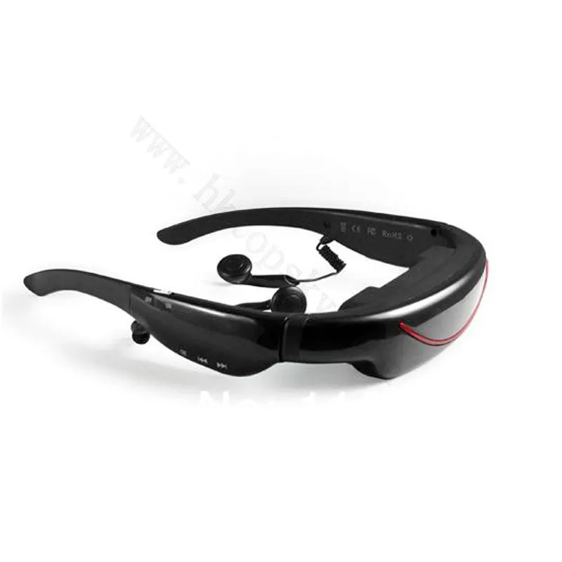 Popular 72inch video glasses portable mobile movies FPV goggles, AV IN to with TV tuner, PS2/3, 4GB memory