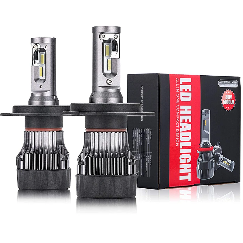 auto lighting system Small Size 10000LM 60W Mini Car Led Headlight M1 H4 Led Headlight 6500K
