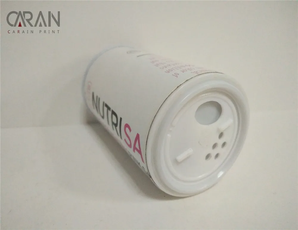
Colorful Printing White Board Paper Tube with salt shaker lid for food packaging 