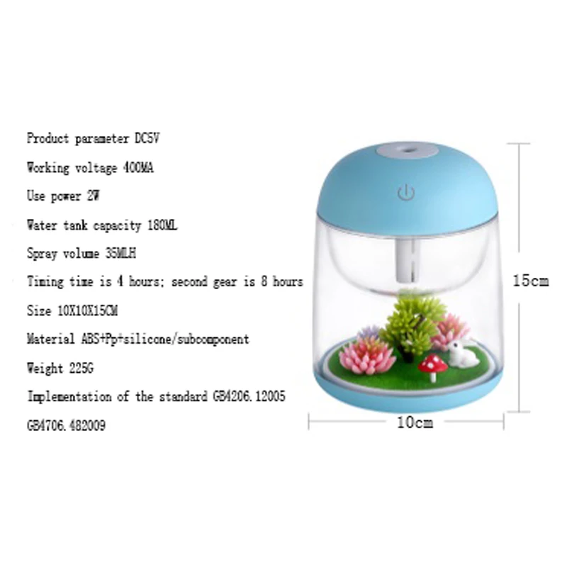 Aromatherapy machine Home office aerosol dispenser Creative essential oil lamp Mini diffuser air humidifier