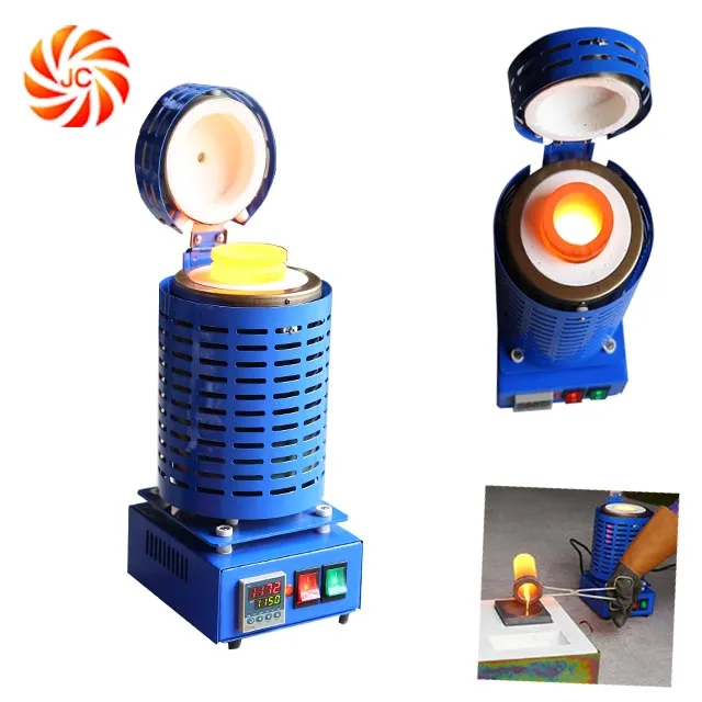 220V 4kg Portable Metal Scrap Melting Pot for Gold Silver Copper Casting