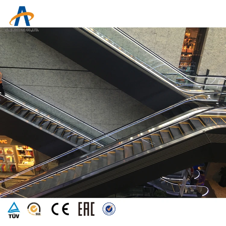 800mm Step width 35 degree handrail mall escalator with VVVF Control system