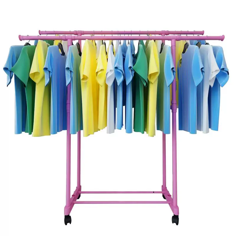 Online shopping India clothes store display standing clothes dryer rack