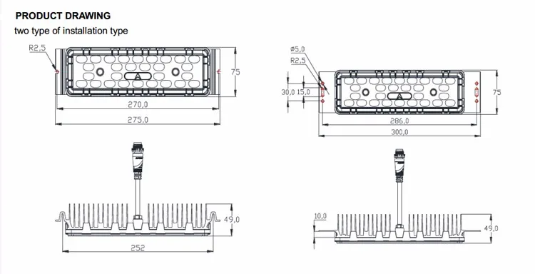 Супер-высокая светоотдача светодиодный двигатель 150-155lm/W IP68 водонепроницаемый 40 Вт/50 Вт/60 Вт Светодиодный модуль для