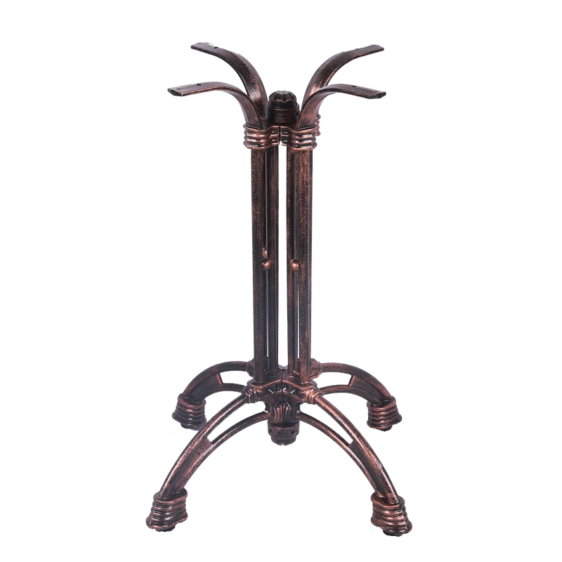 
Chuangdi furniture antique red bronze cast iron table base 