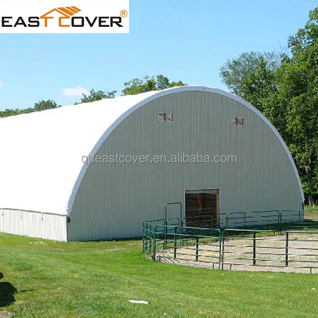big hay storage truss shelter