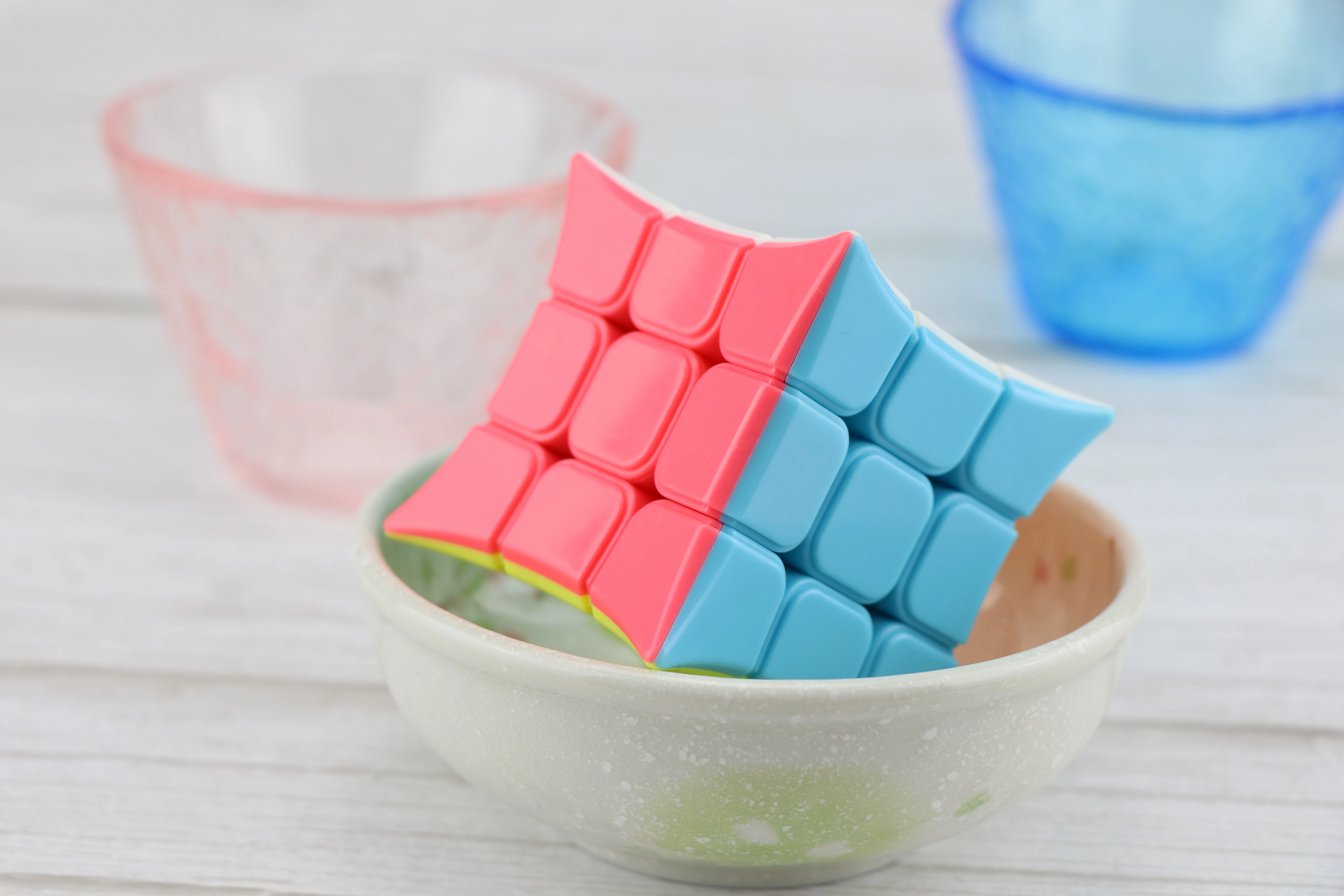 Yongjun Latest Cube King Corner Jinjiao Macaron Color Toys Professional Magic Puzzle Cube 3x3x3