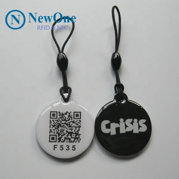 
Free samples epoxy waterproof nfc pet id collar tag with Unique QR code epoxy nfc tag 