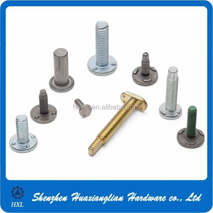 China Factory Price Zinc Plated Steel M6 M8 Big Head Welding Screw Bolt