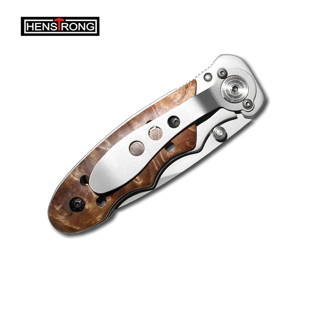 Stainless steel Wood Handle Folding Small Pocket Knife