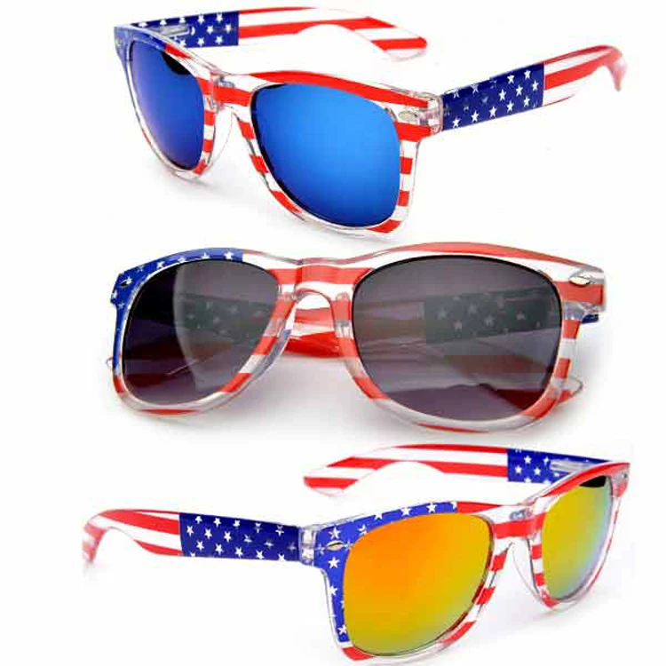 American flag  2021 USA fashion polarized  promotional sunglasses