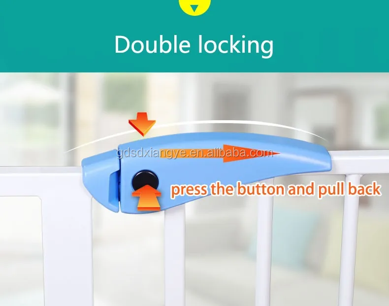 Высококачественные ворота для домашних животных высотой 100 см, безопасный продукт от производителя, Детские ворота с двойной блокировкой