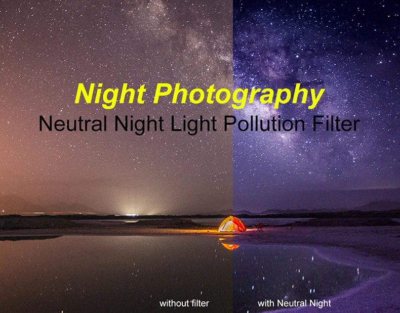 Kase 100X100MM Light Pollution Filter Neutral Night Filter Square Filter For Night Photography