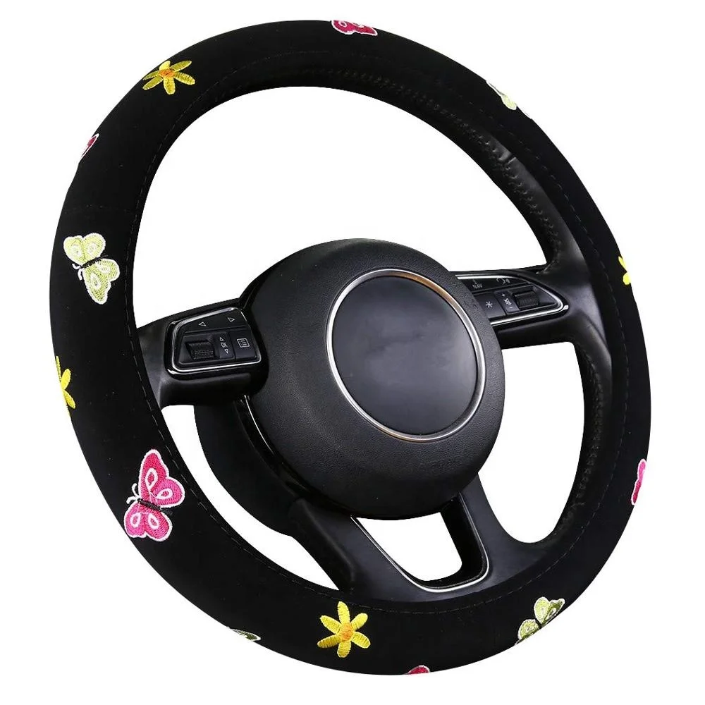 
Girly lovely butterfly printed Car Steering Wheel Cover 